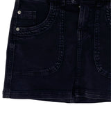 Falda mini en denim stretch