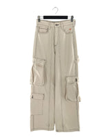 Jean rigido cargo wide leg