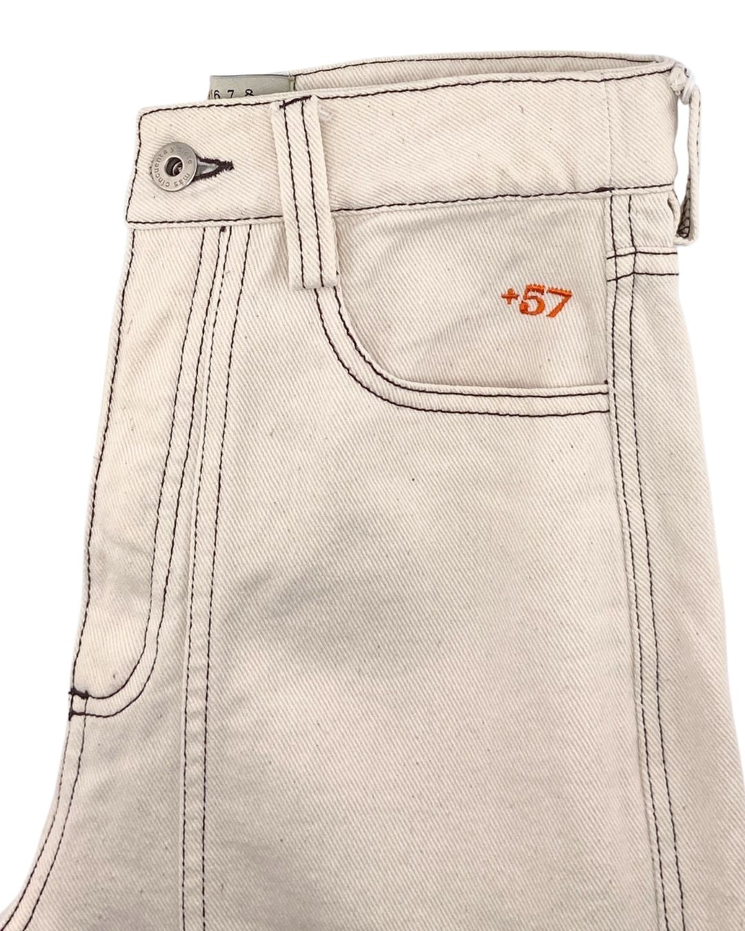Jean rigido cargo wide leg