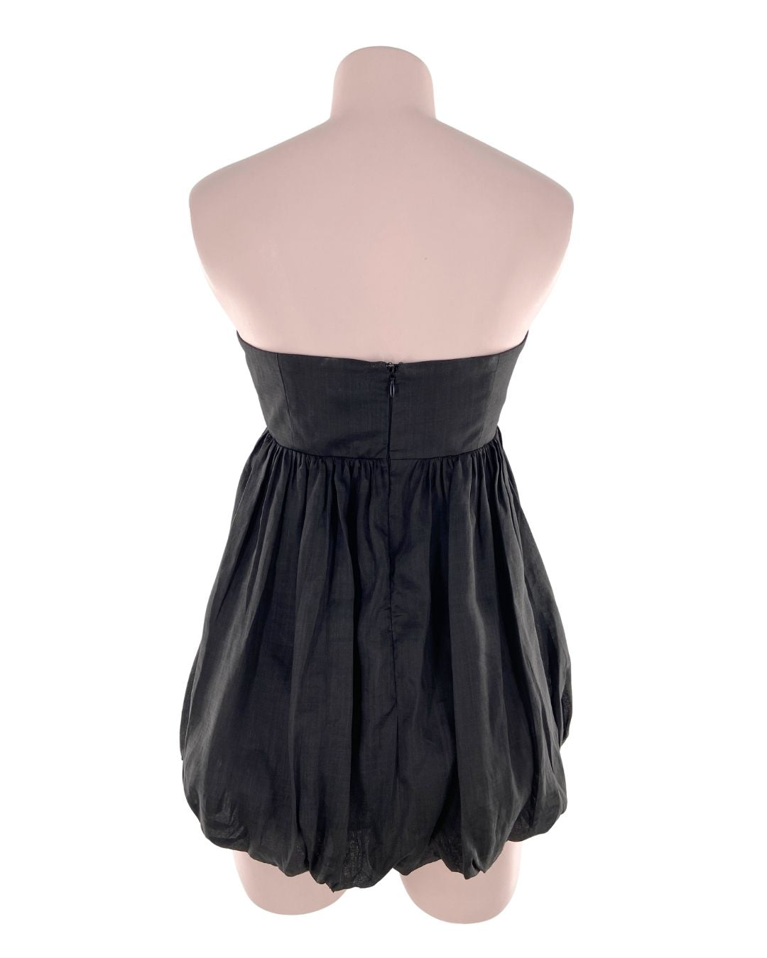 Blusa strapless globo