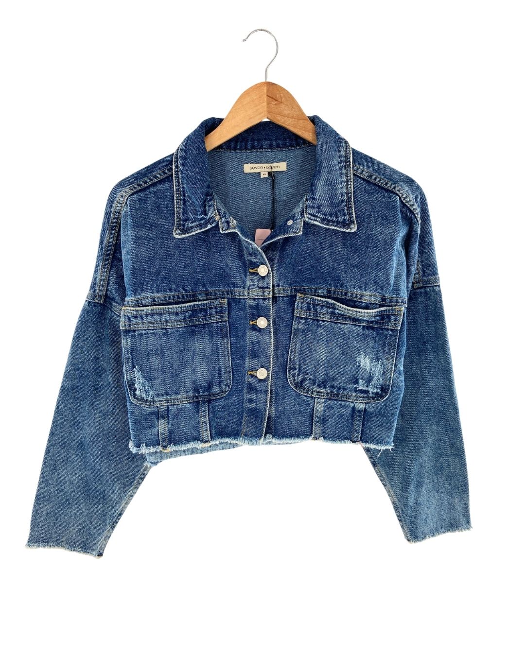 Chaqueta abotonada crop