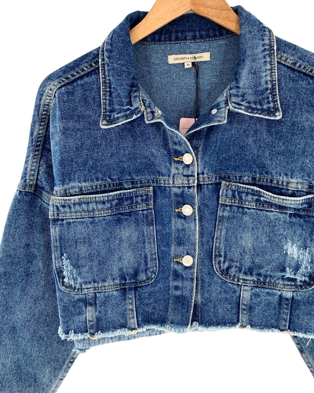 Chaqueta abotonada crop