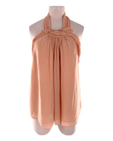 Blusa al cuello con anudado