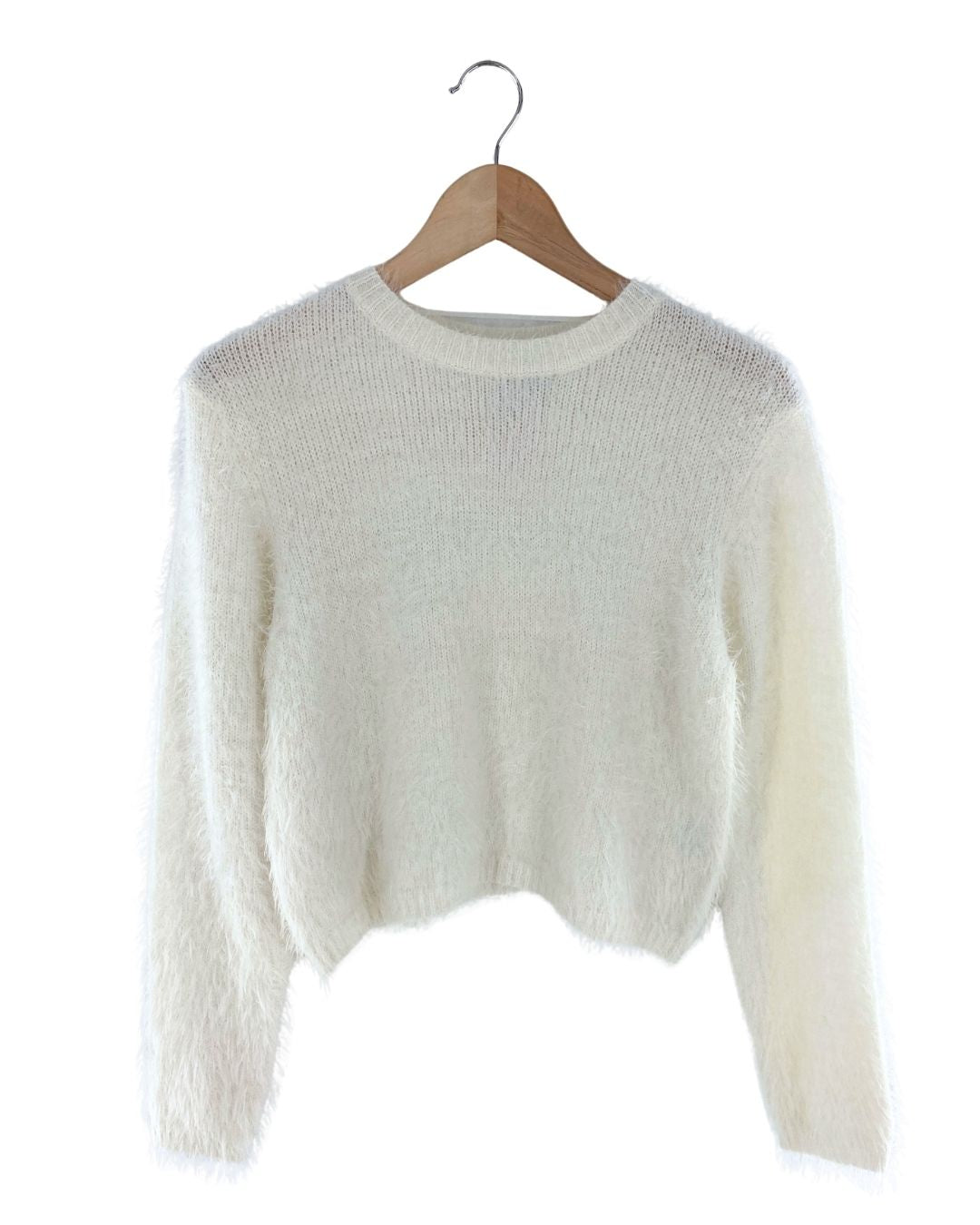 Saco crop afelpado