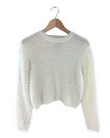 Saco crop afelpado