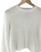 Saco crop afelpado