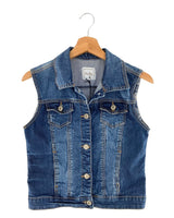 Chaleco abotonado en denim