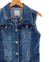 Chaleco abotonado en denim