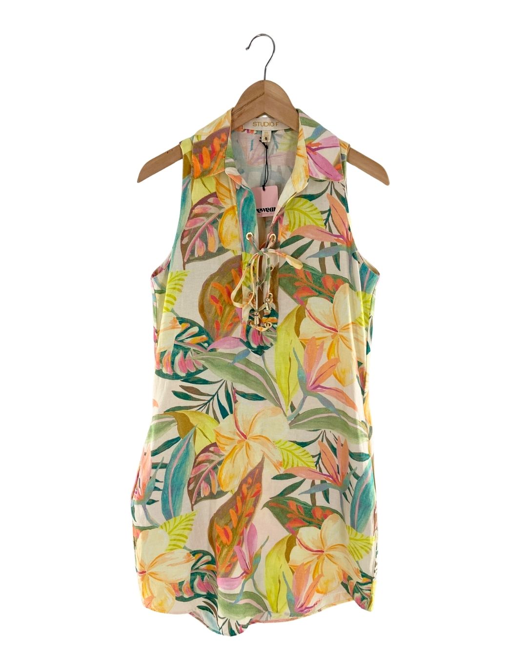Vestido mini sleeveless print