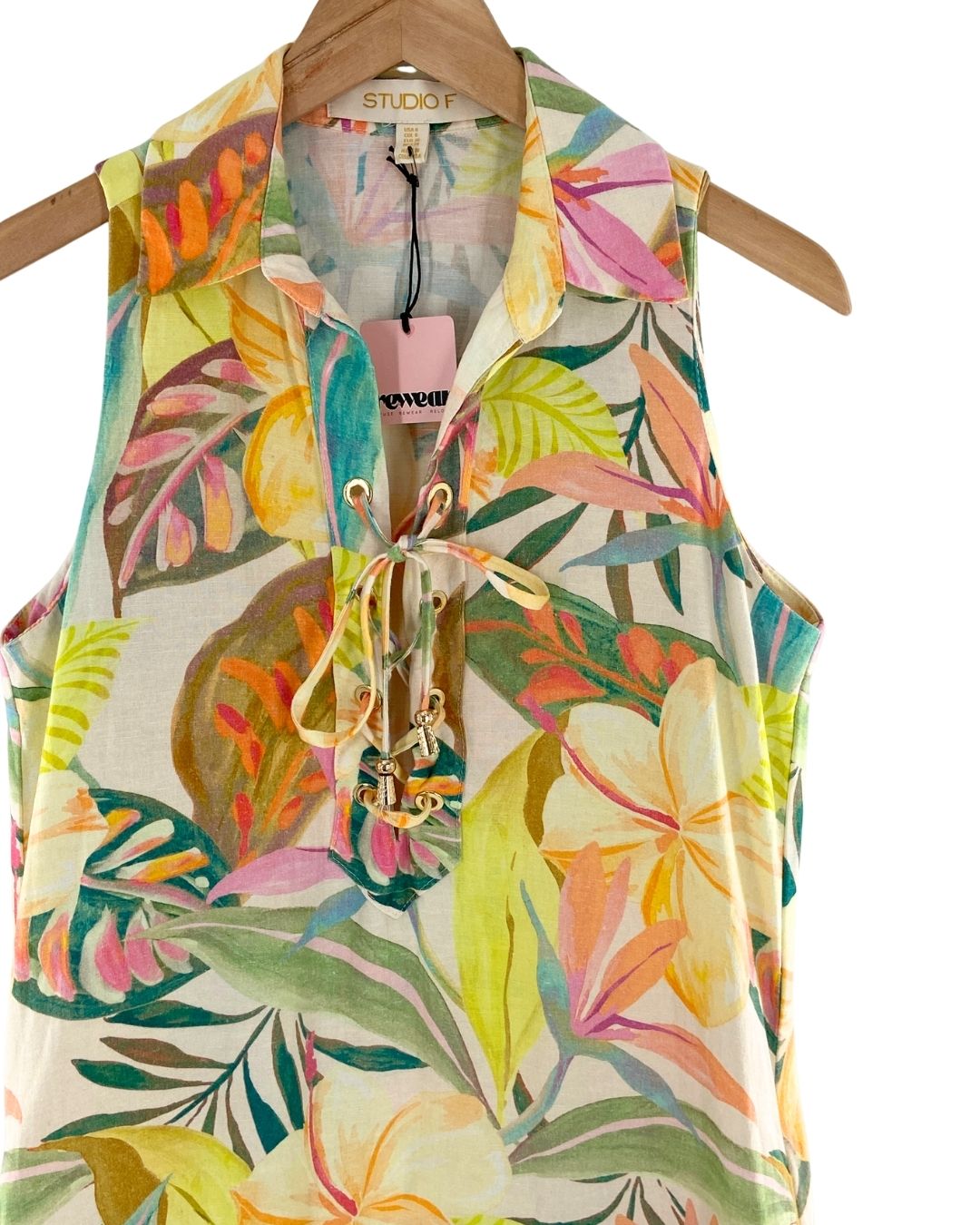 Vestido mini sleeveless print