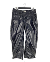 Pantalon wide leg efecto piel
