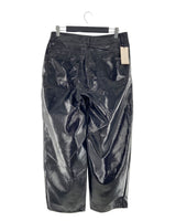 Pantalon wide leg efecto piel