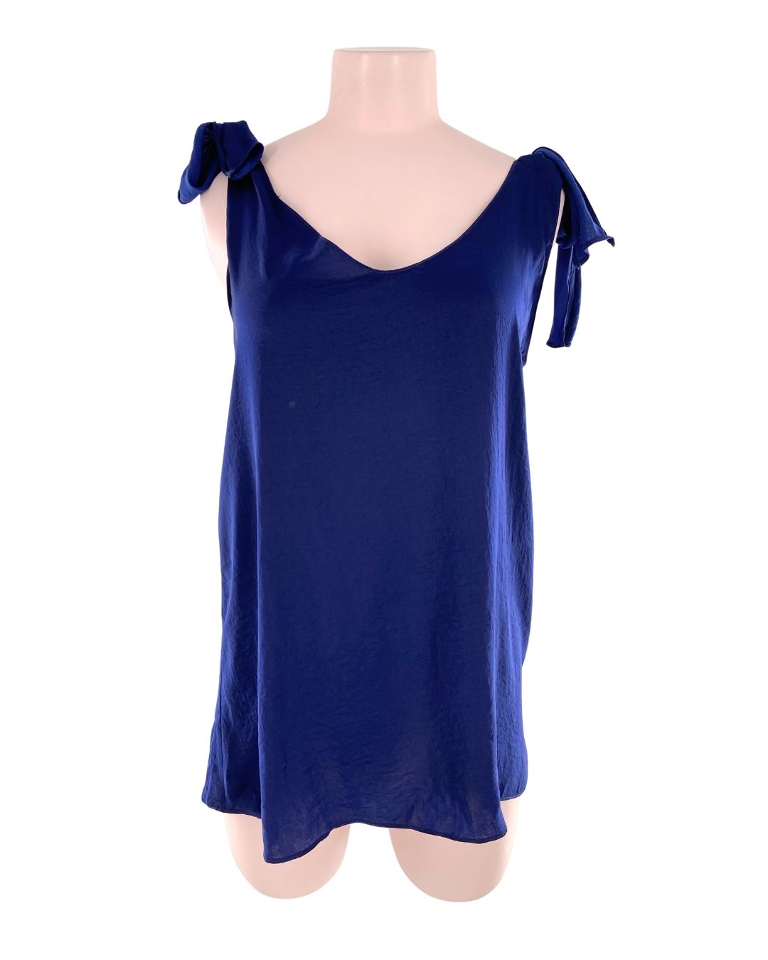 Blusa satinada de tiras