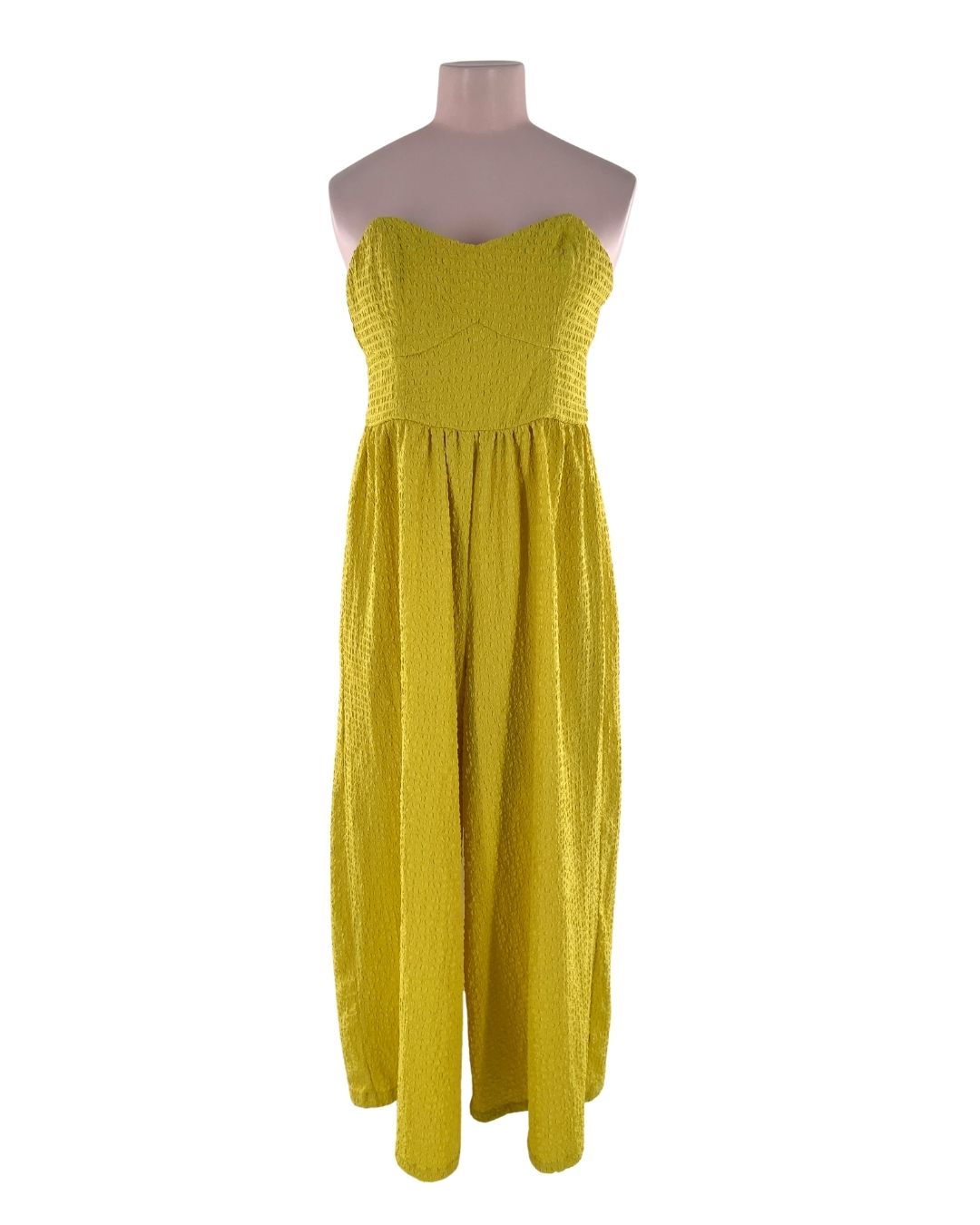 Enterizo strapless encauchado