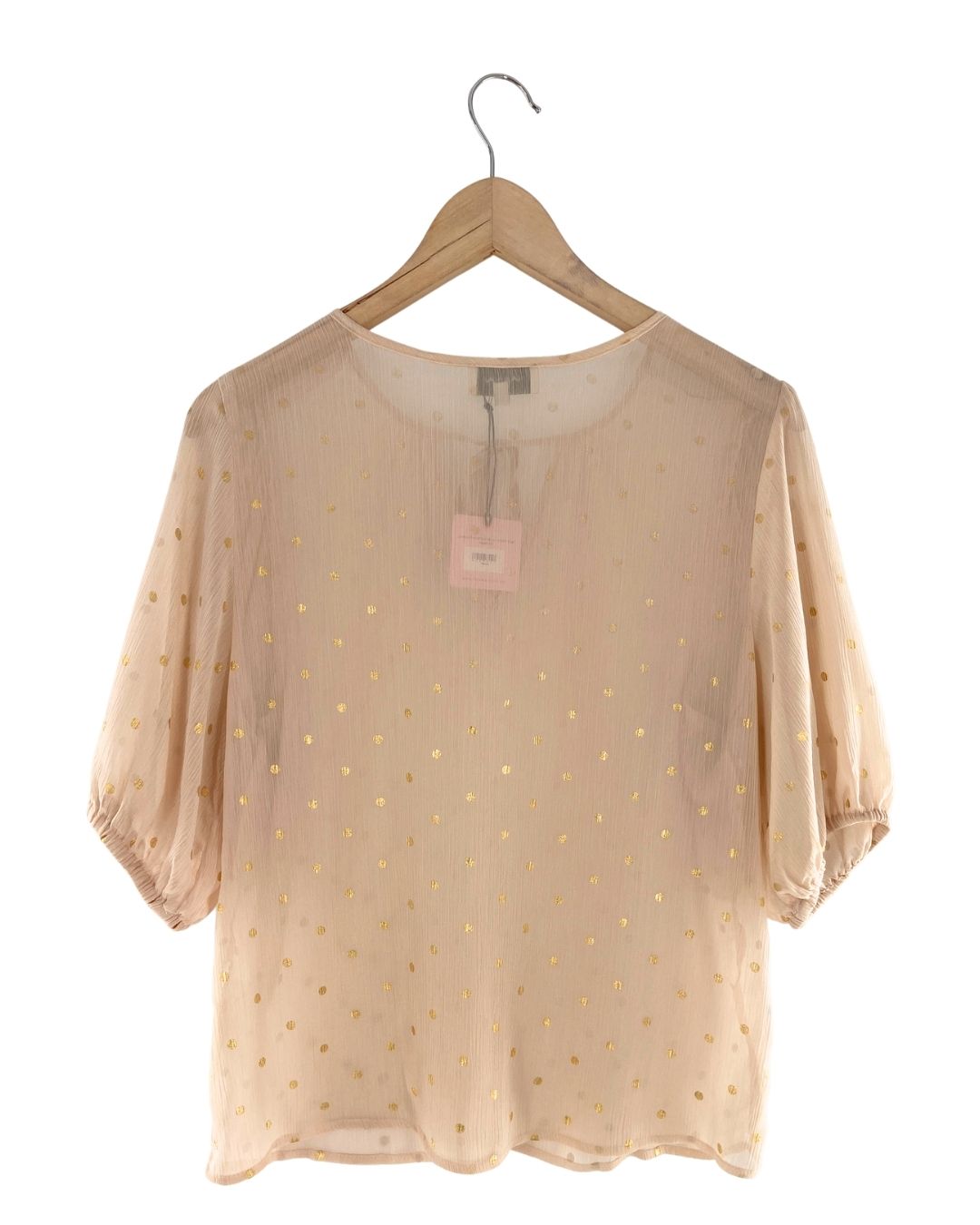 Blusa traslucida con textura