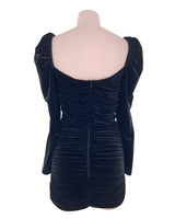 Vestido mini en velvet lace up