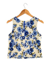 Blusa sleeveless con textura