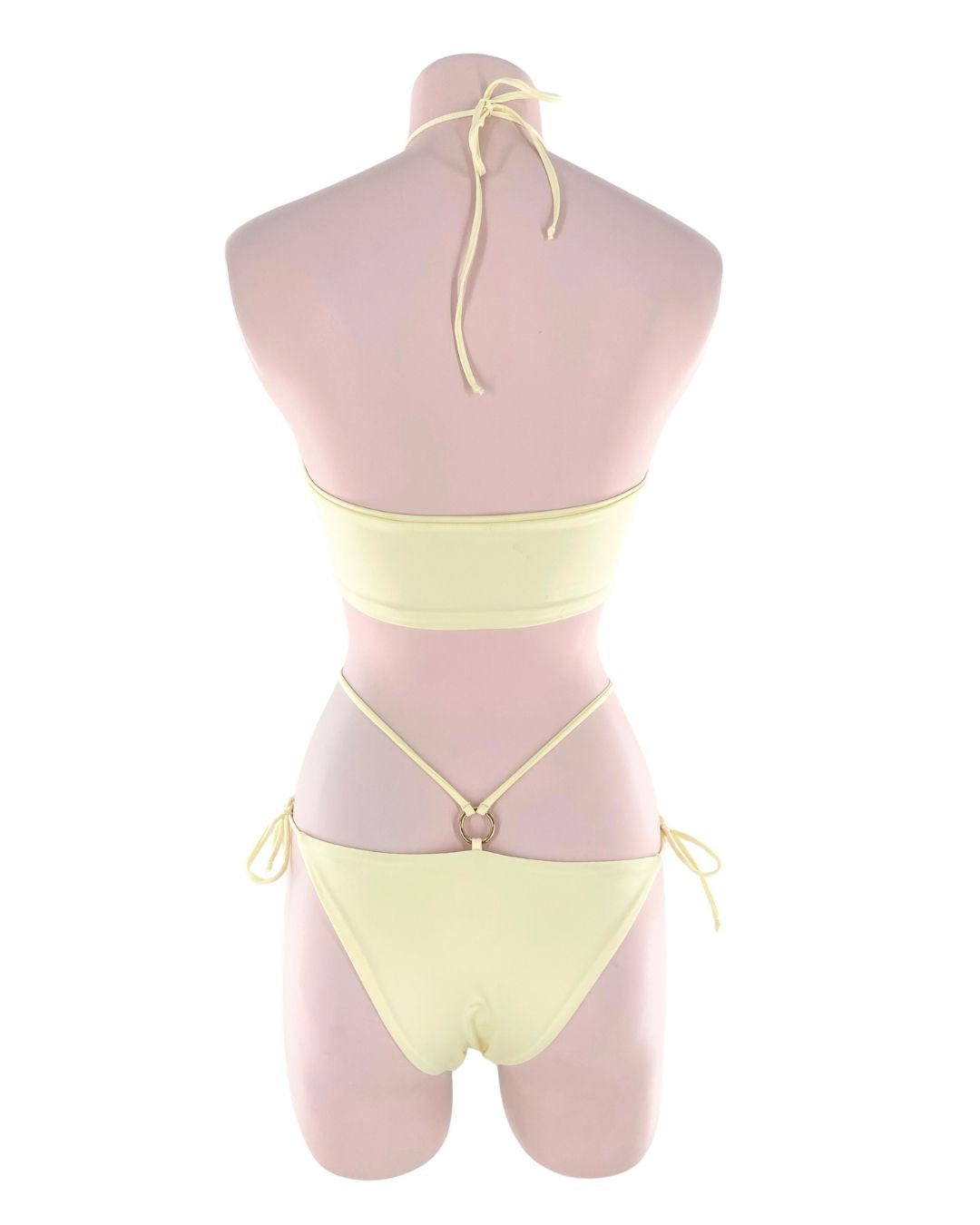 Bikini anudado con aro dorado
