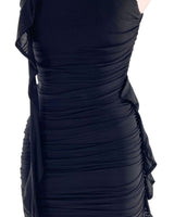 Vestido mini drapeado