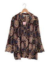 Camisa oversize plisada print