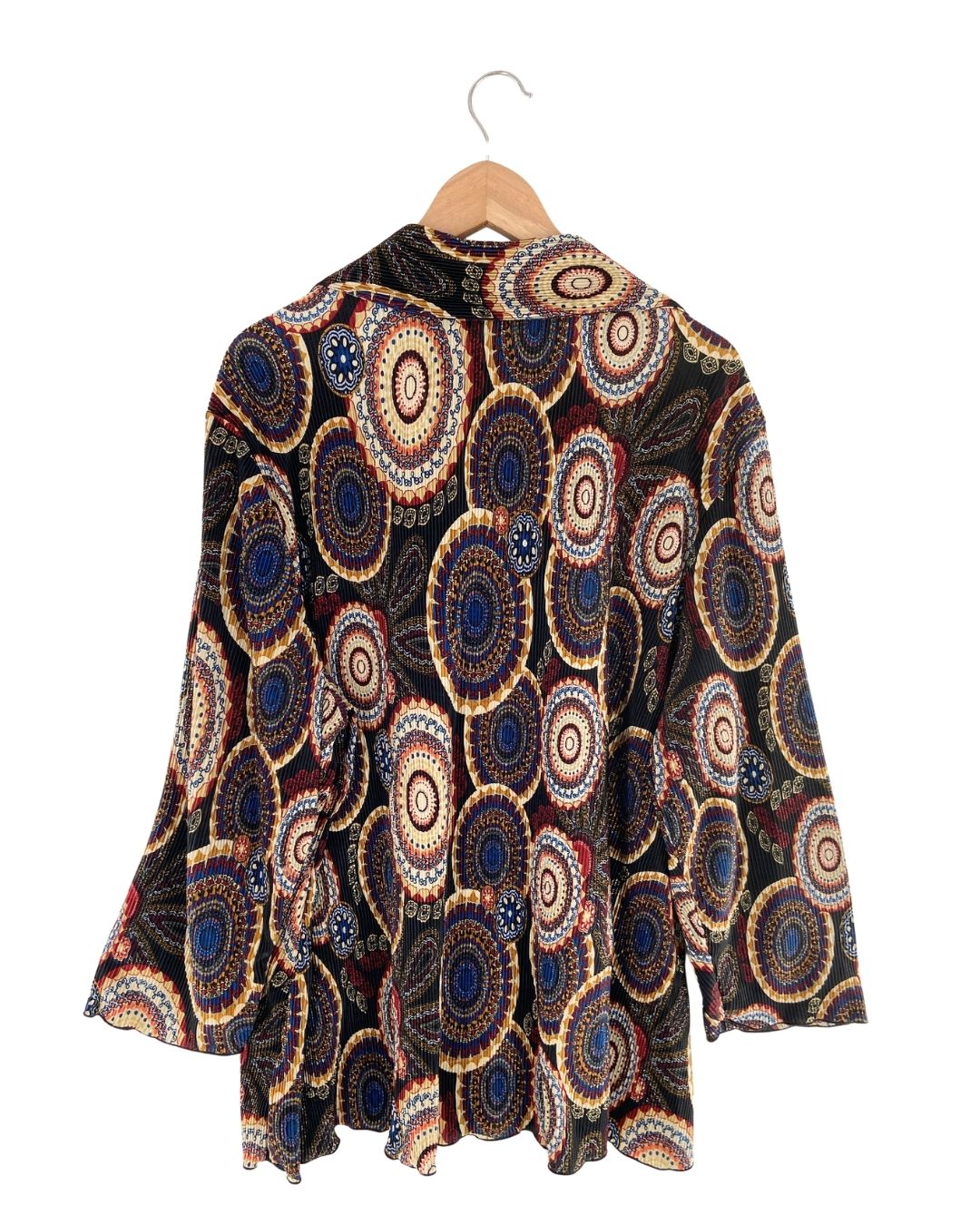 Camisa oversize plisada print