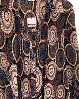 Camisa oversize plisada print