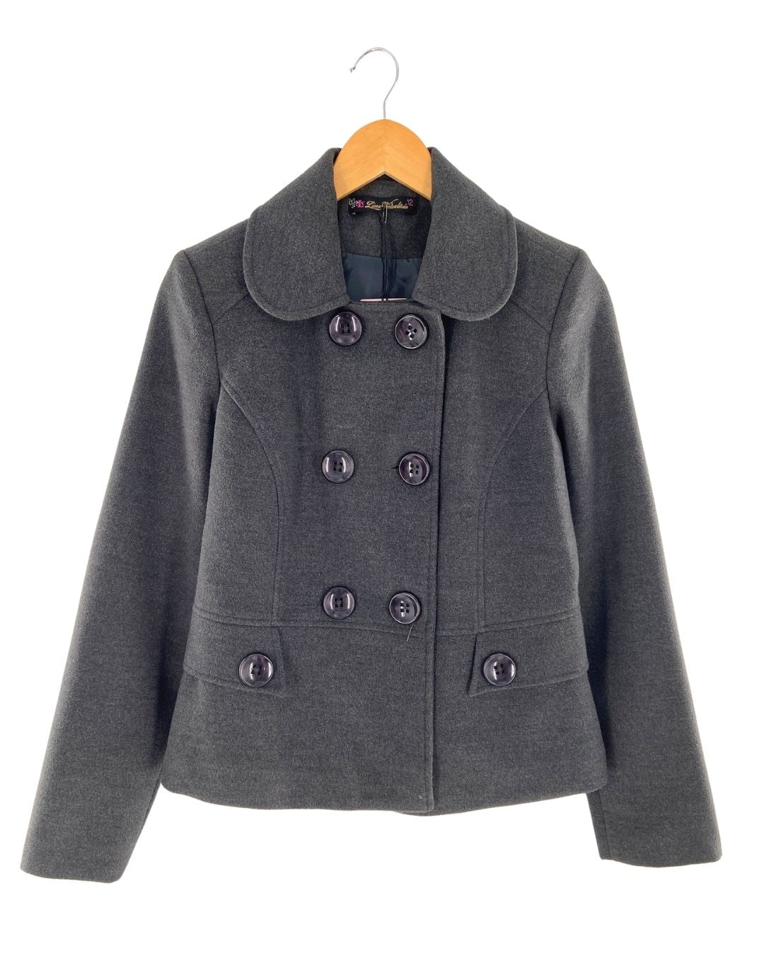 Chaqueta abotonada en paño