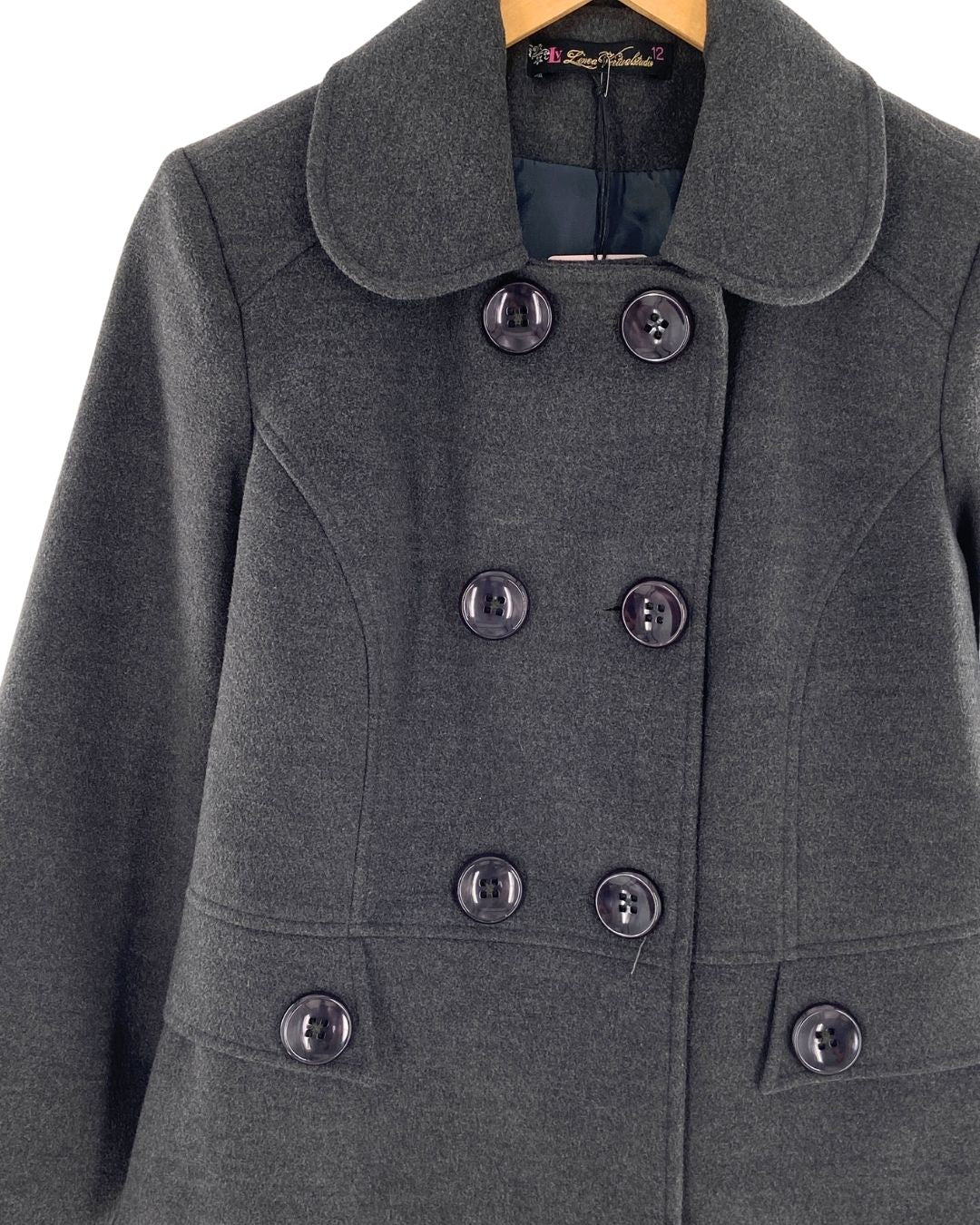 Chaqueta abotonada en paño