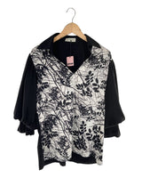 Blusa satinada color block