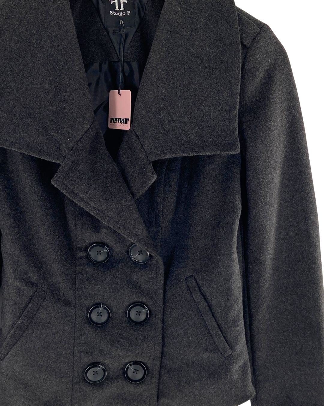 Chaqueta abotonada en paño