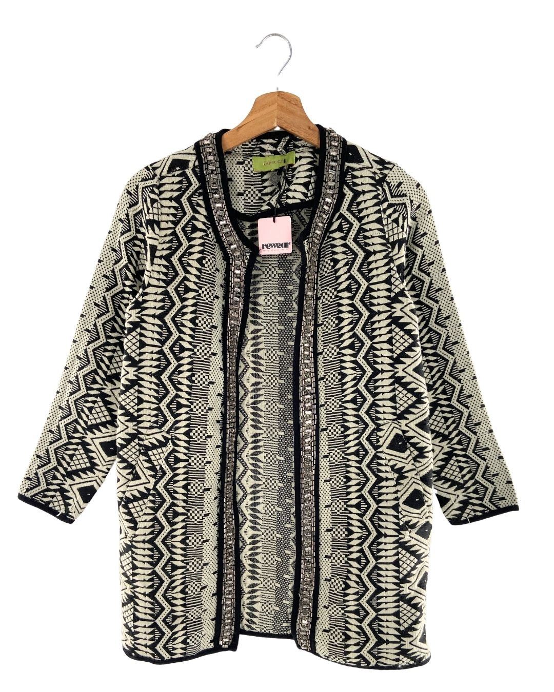 Chaqueta abierta con diseño