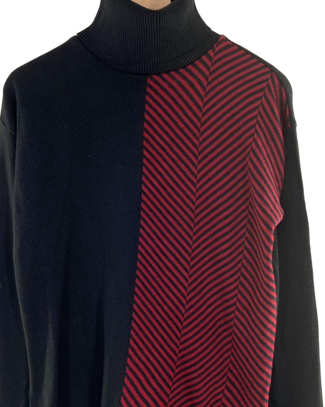 Saco tejido diseño lineas