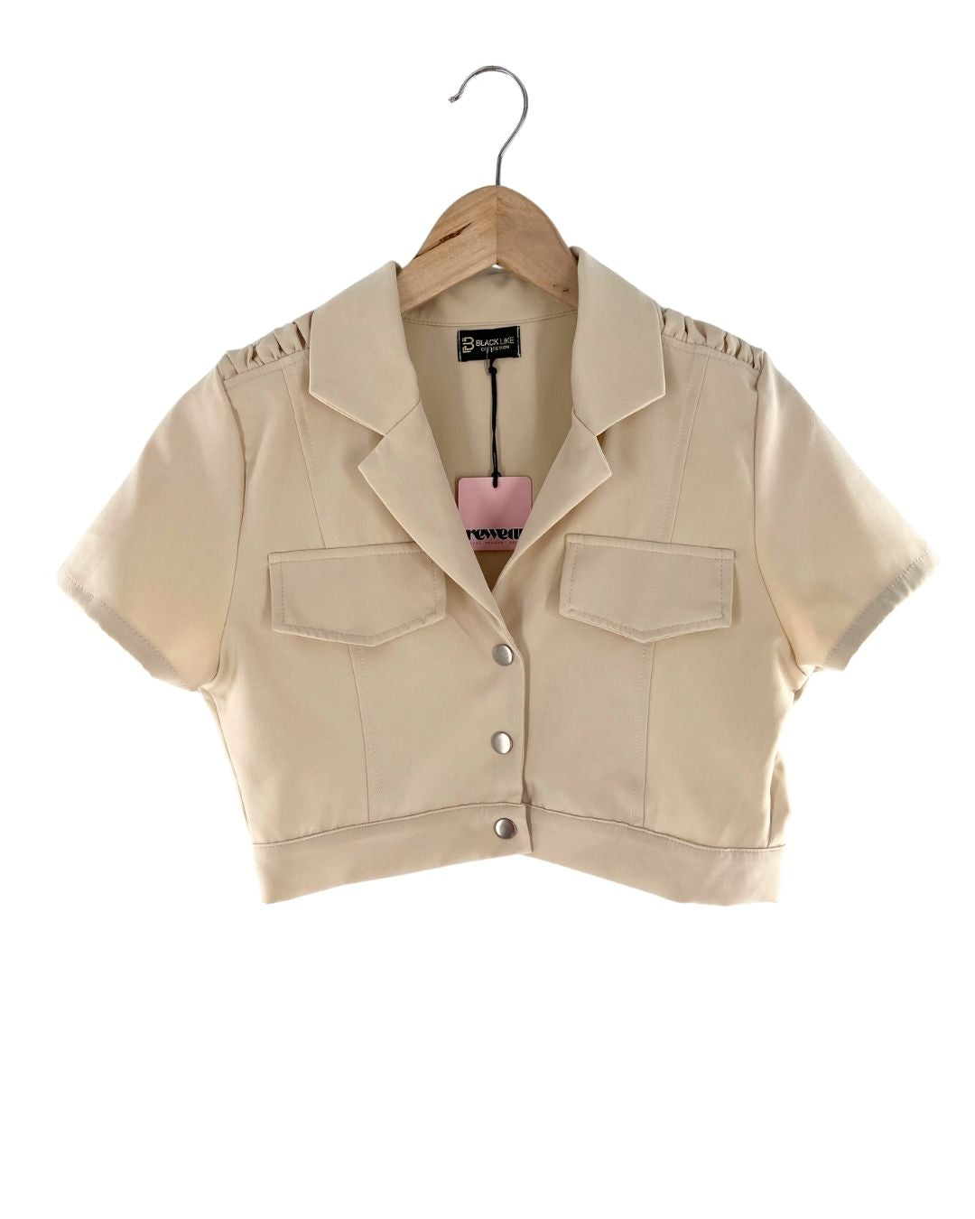 Set Camisa crop y short mini