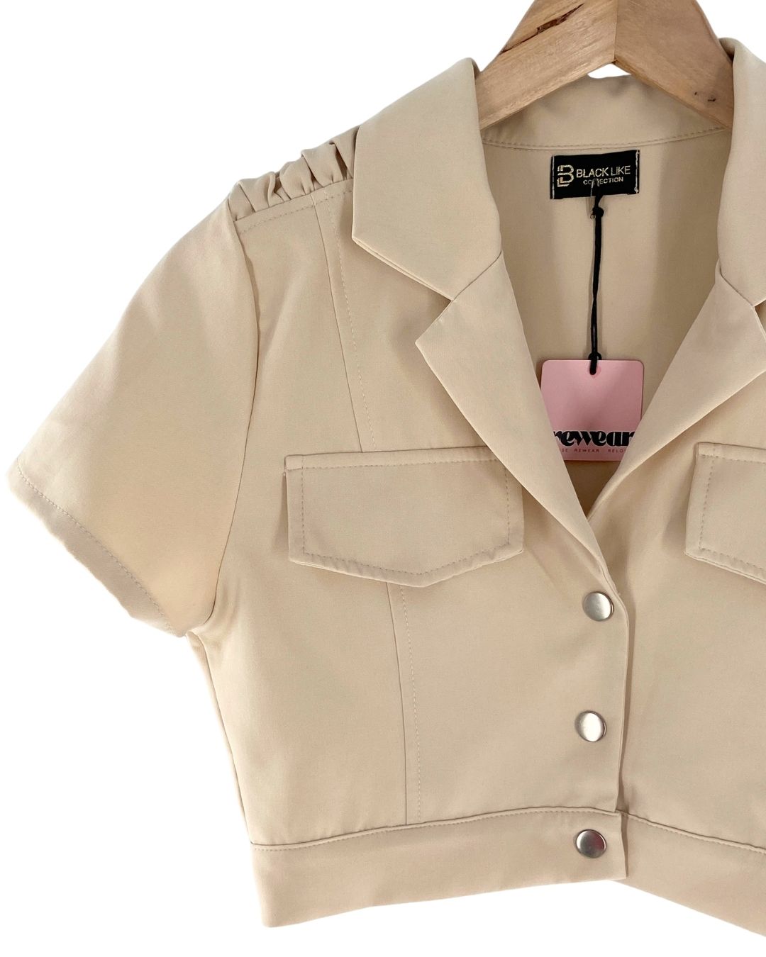 Set Camisa crop y short mini