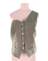 Blusa abotonada one shoulder
