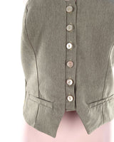 Blusa abotonada one shoulder