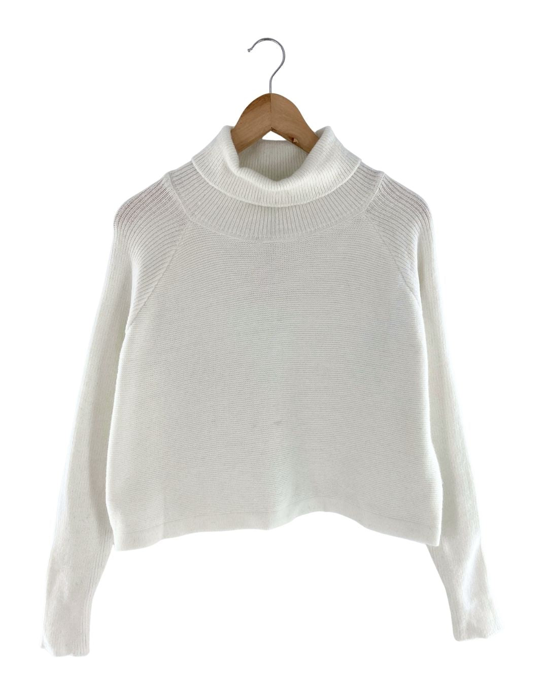 Saco crop cuello alto oversize