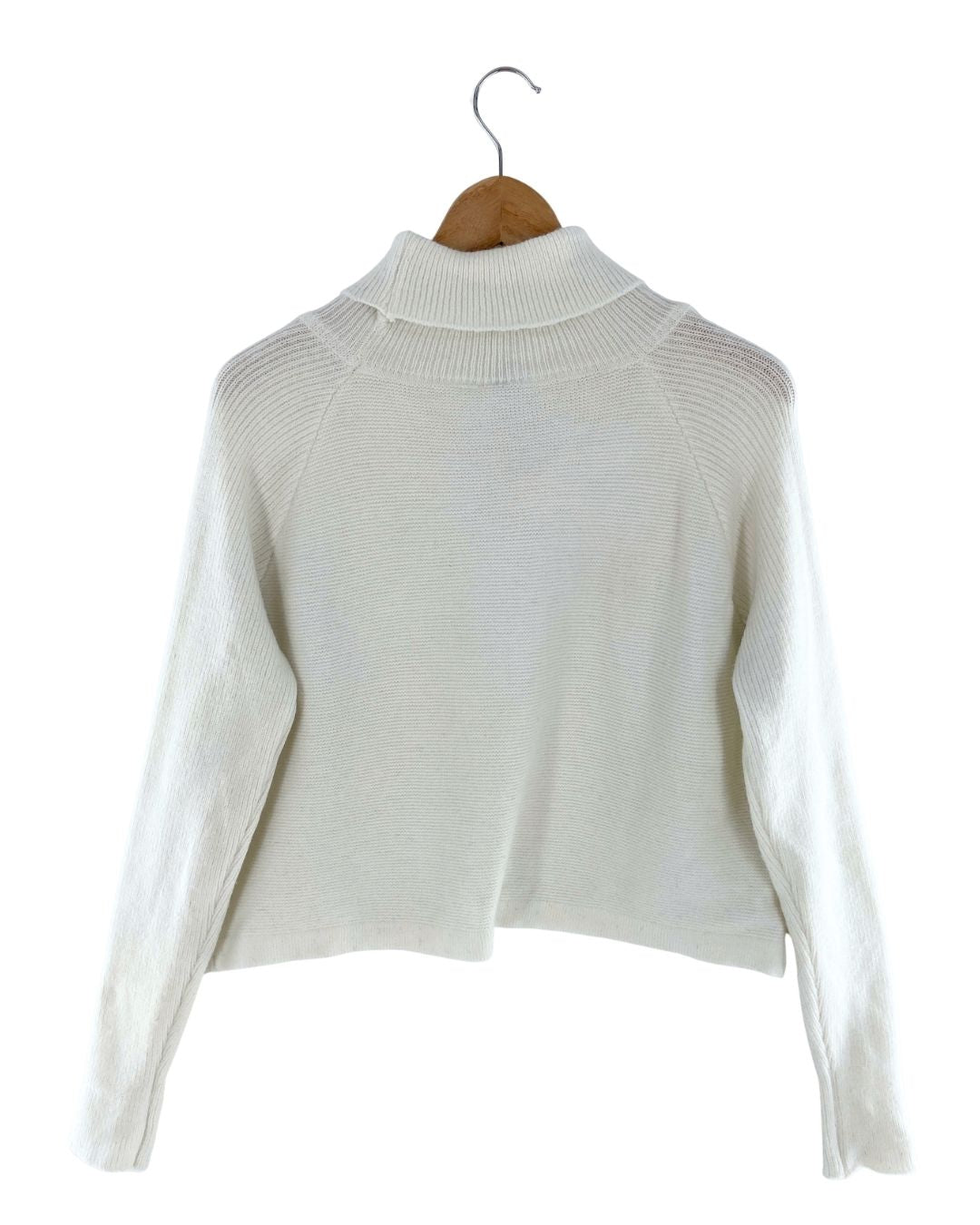 Saco crop cuello alto oversize