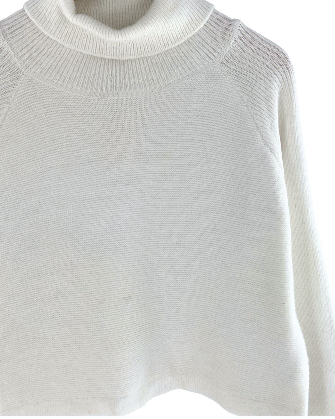 Saco crop cuello alto oversize