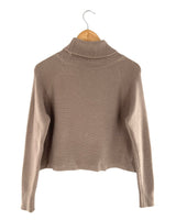 Saco crop cuello alto oversize