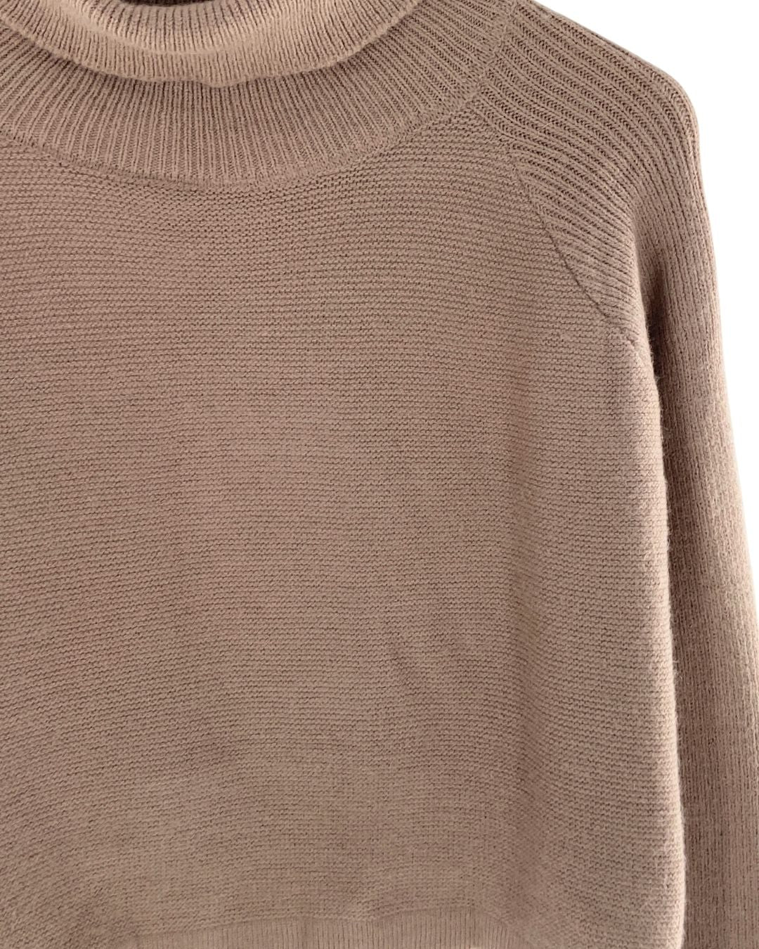 Saco crop cuello alto oversize