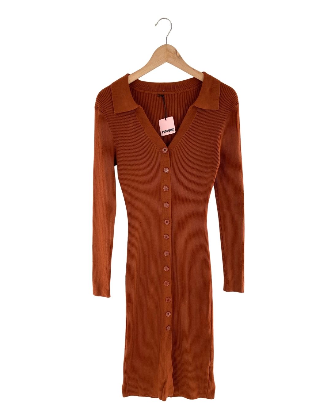 Vestido midi abotonado
