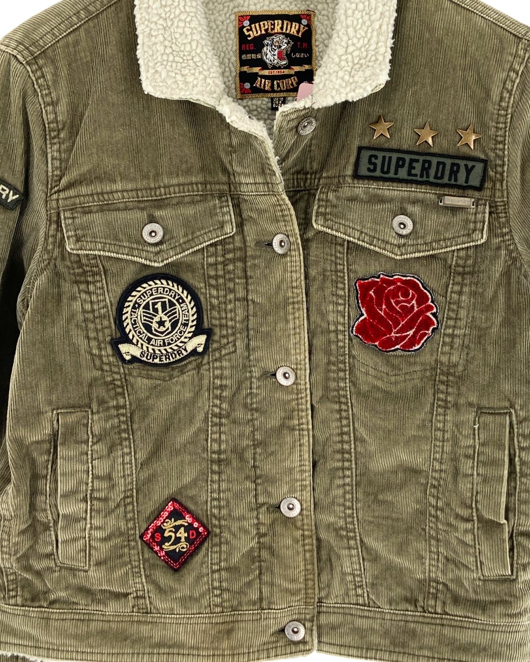 Chaqueta con textura afelpada