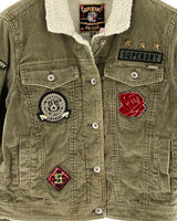 Chaqueta con textura afelpada
