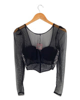 Blusa en mesh y lentejuelas