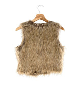 Chaleco afelpado con broche