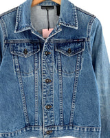 Chaqueta abotonada en denim