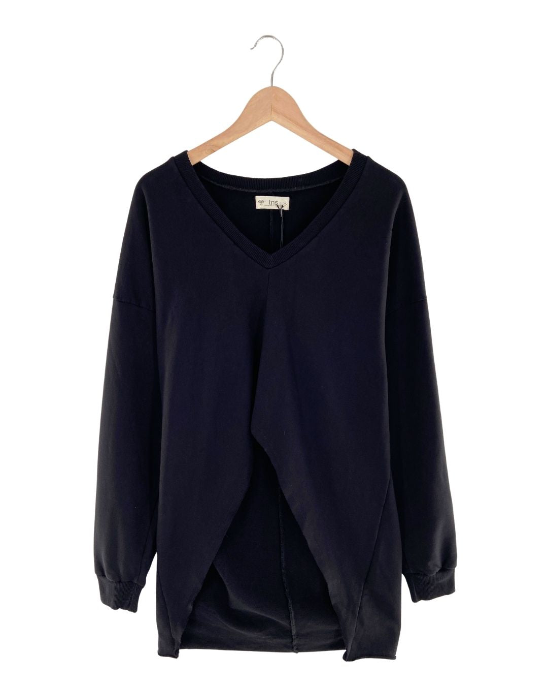 Saco manga larga high low