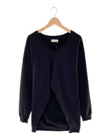 Saco manga larga high low
