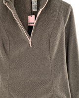 Saco afelpado cuello alto